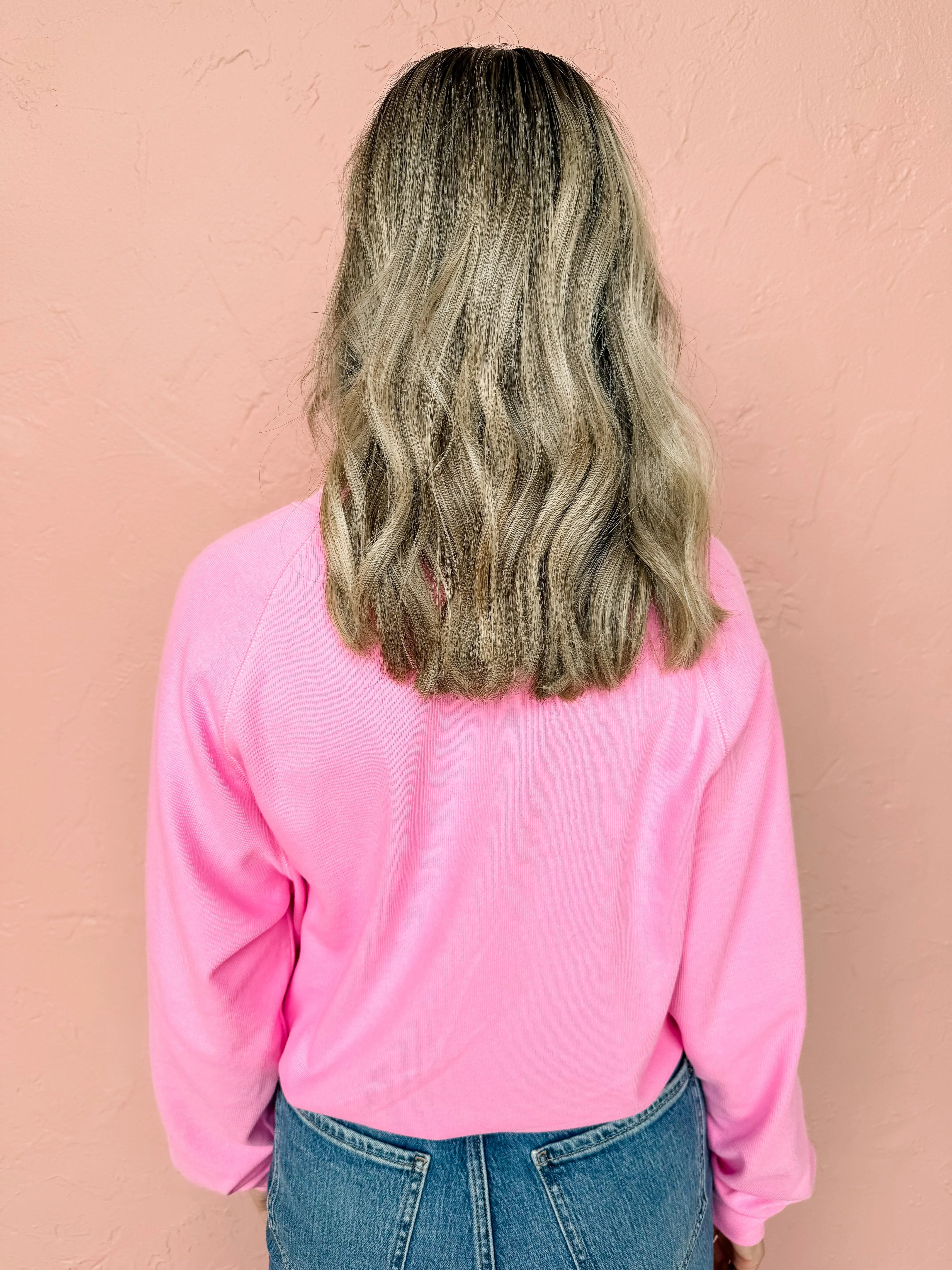 A Path To Follow Lightweight Sweatshirt-Pink