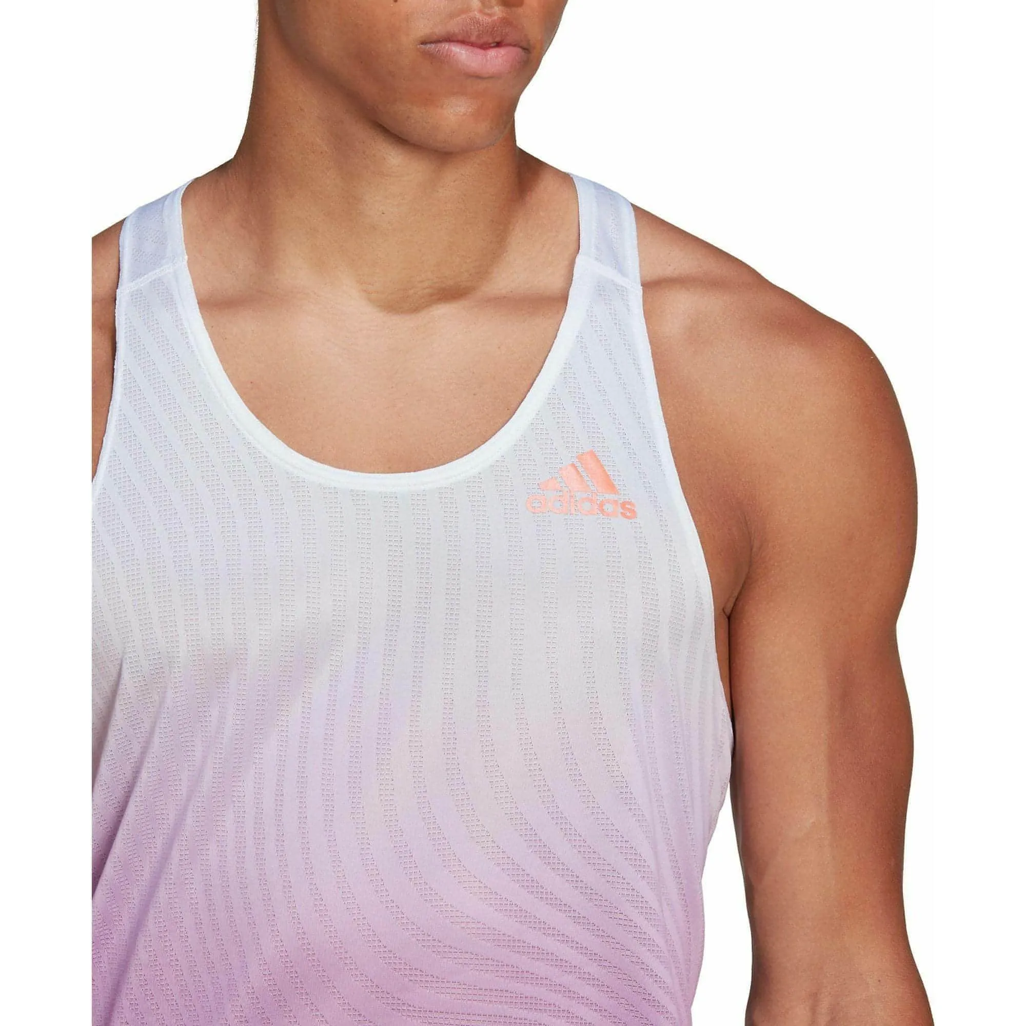 adidas Adizero Engineered Mens Running Vest - Purple