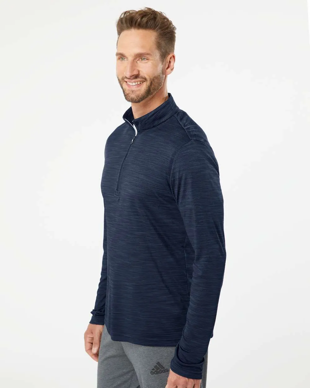 Adidas Lightweight Mélange Quarter-Zip Pullover A475