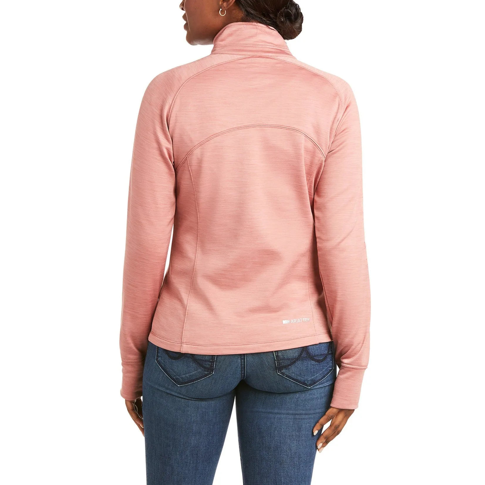 Ariat Ladies TEK Team Ash Rose Half Zip Sweatshirt 10037538