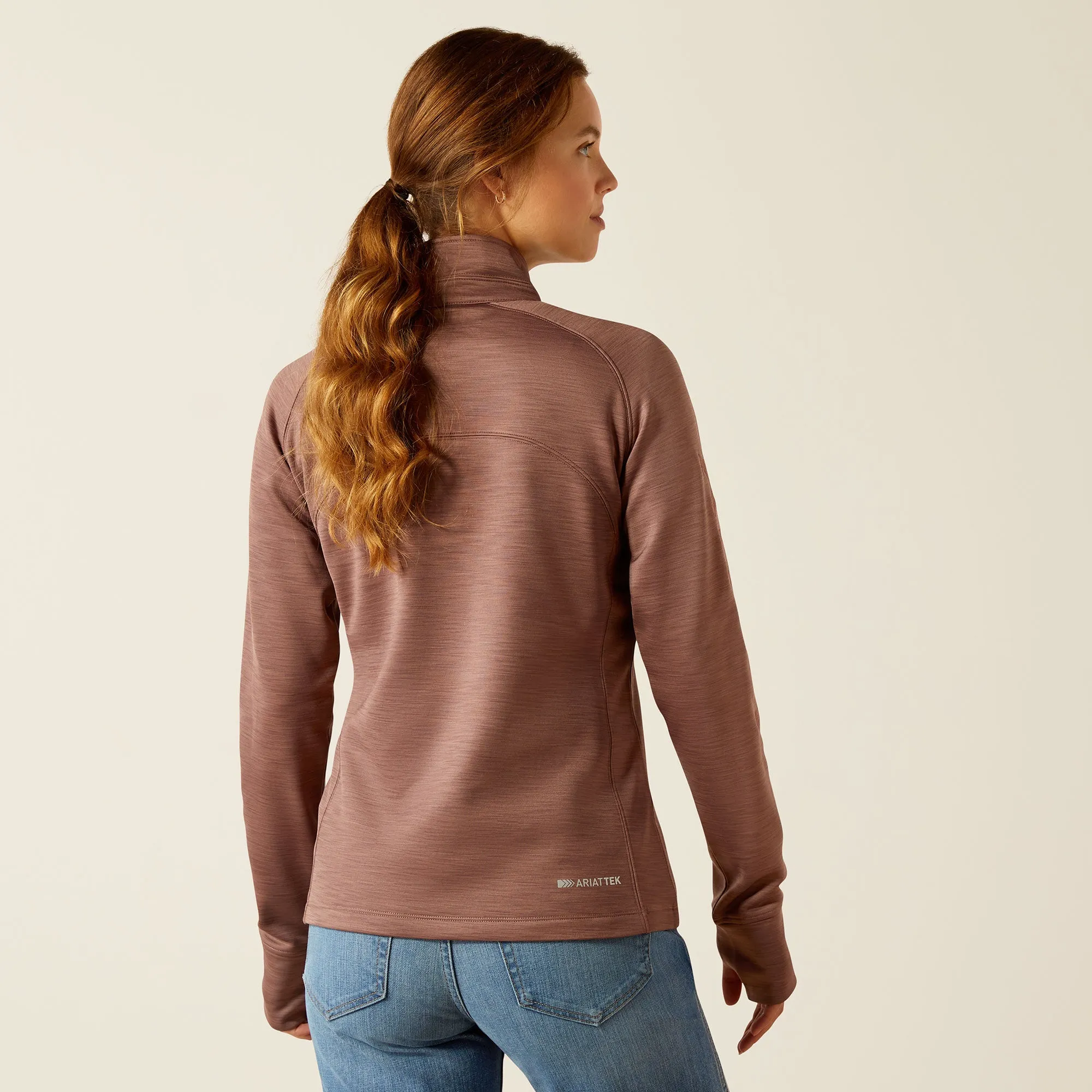 Ariat Wms Tek Team 1/2 Zip Sweatshirt Twilight Mauve