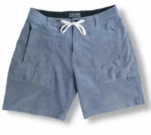 ARROYO 18" STRETCH CORDUROY WALKSHORTS - STEEL BLUE