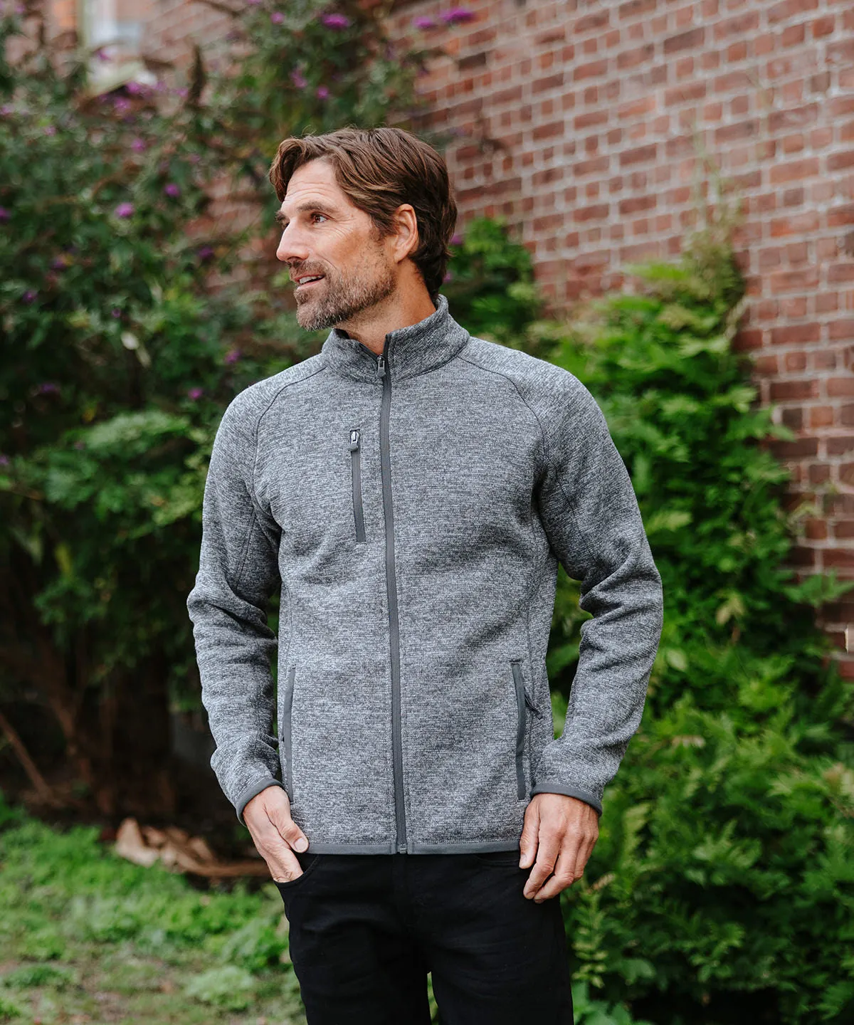 Avalante full-zip fleece jacket | Black Heather