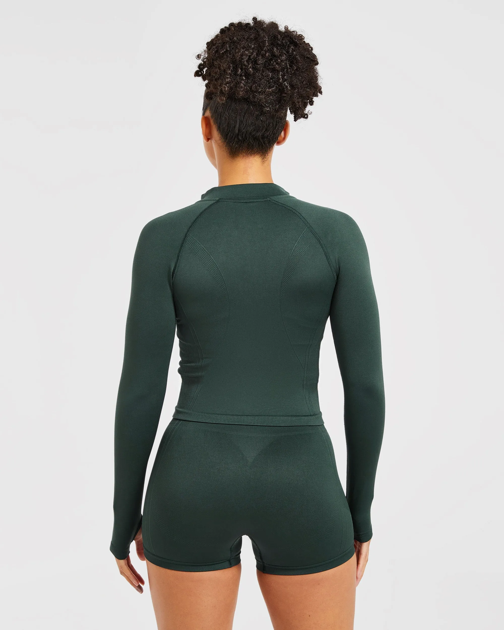 Balance V3 Seamless Zip Jacket - Dark Green