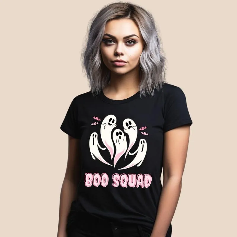 Boo Squad Halloween Design PNG Download