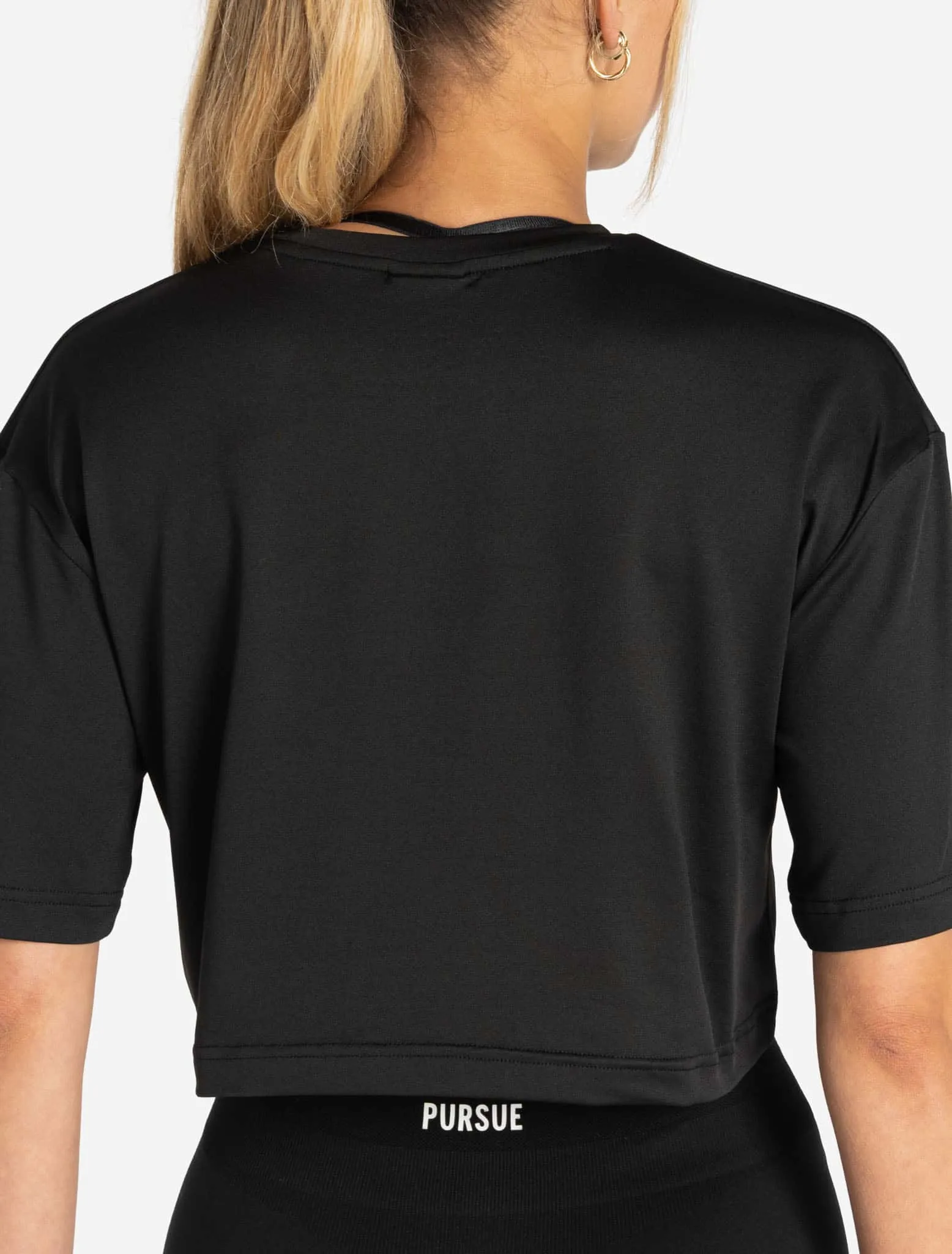 BreathEasy Crop T-Shirt - Black