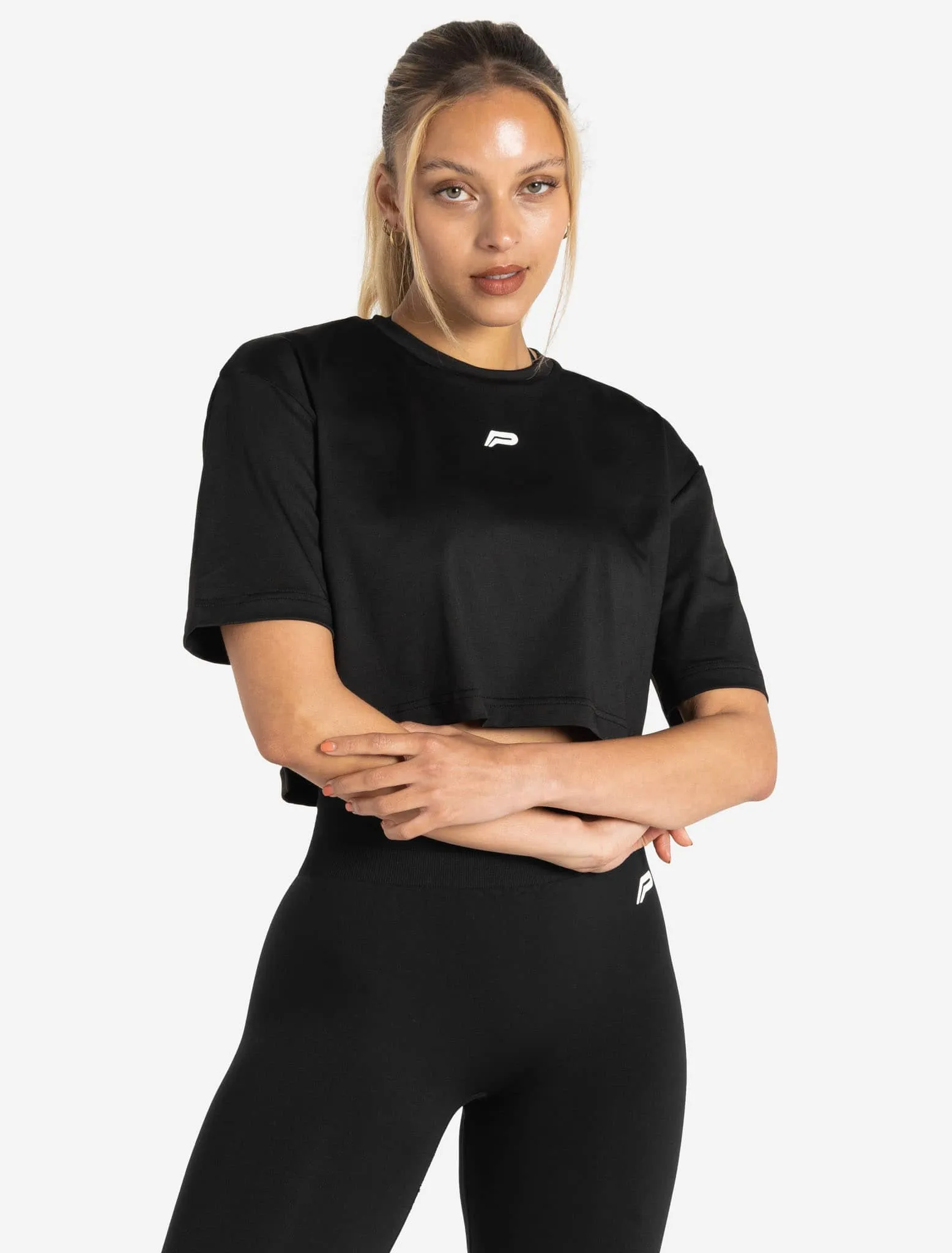 BreathEasy Crop T-Shirt - Black