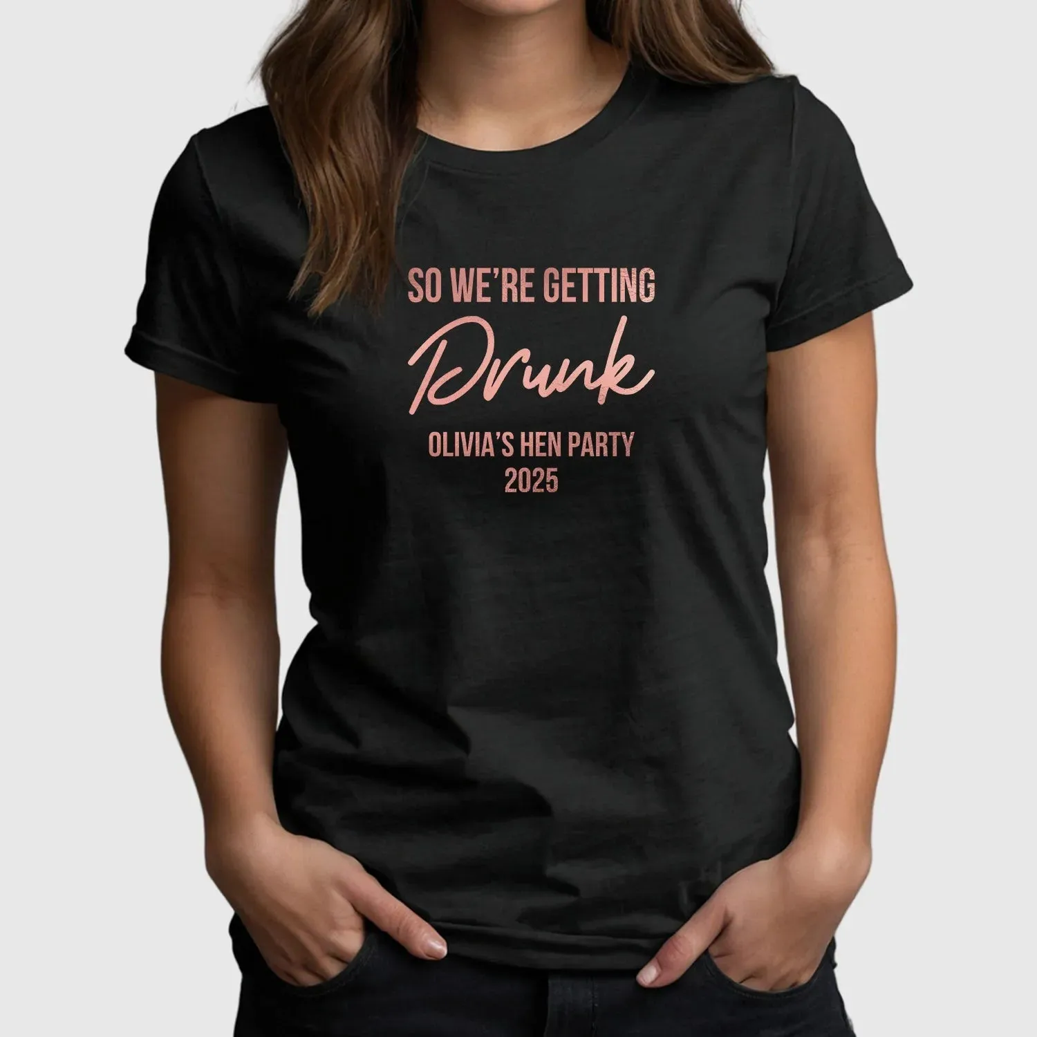 Bride & Bridesmaid Hen Do T-Shirts - Wedding Party Drinking Tops