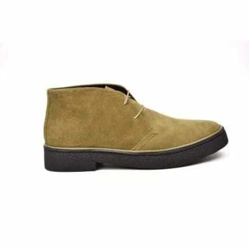 British Walkers Playboy Men's Olive Green Suede