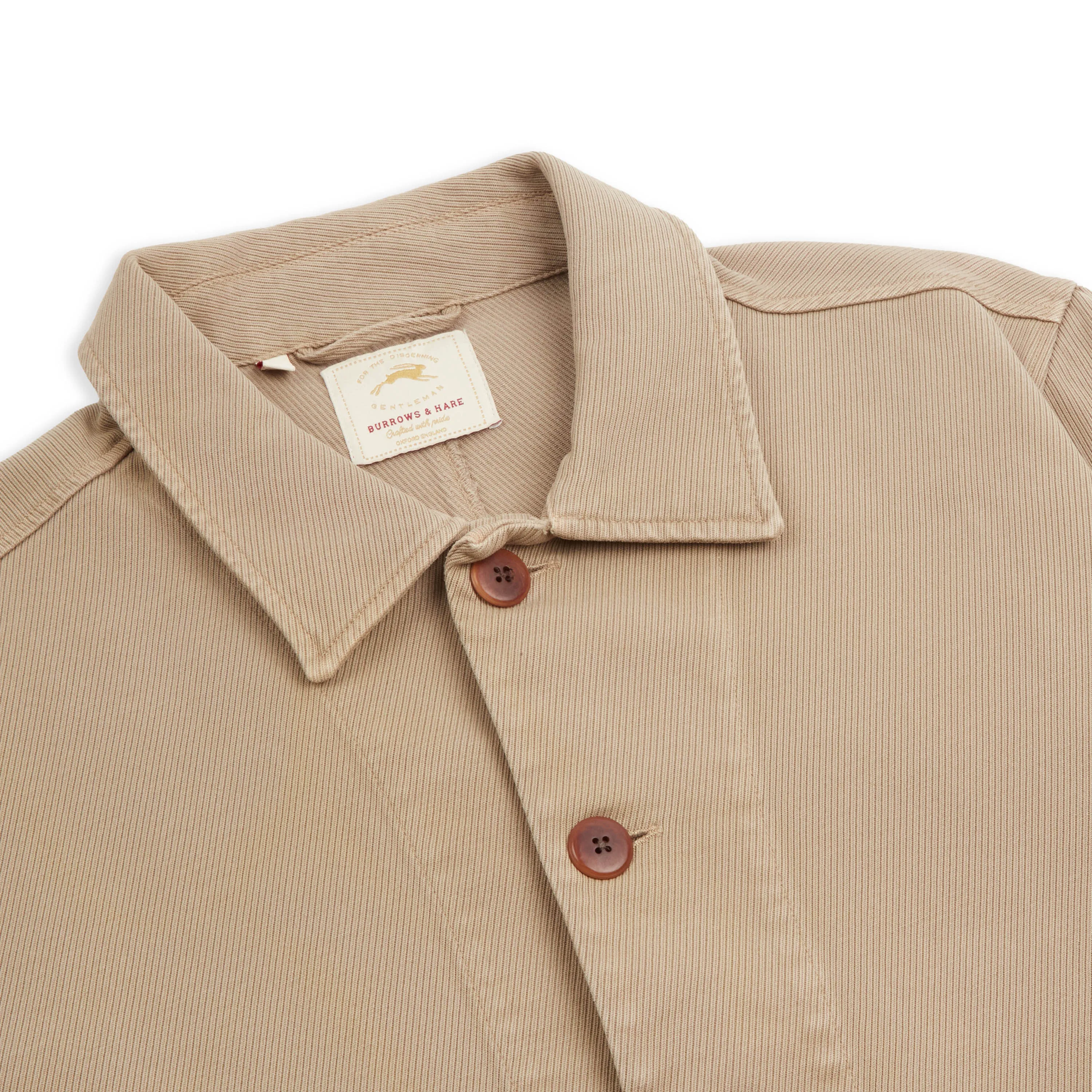 Burrows & Hare Cavalry Twill Jacket - Dyed Beige