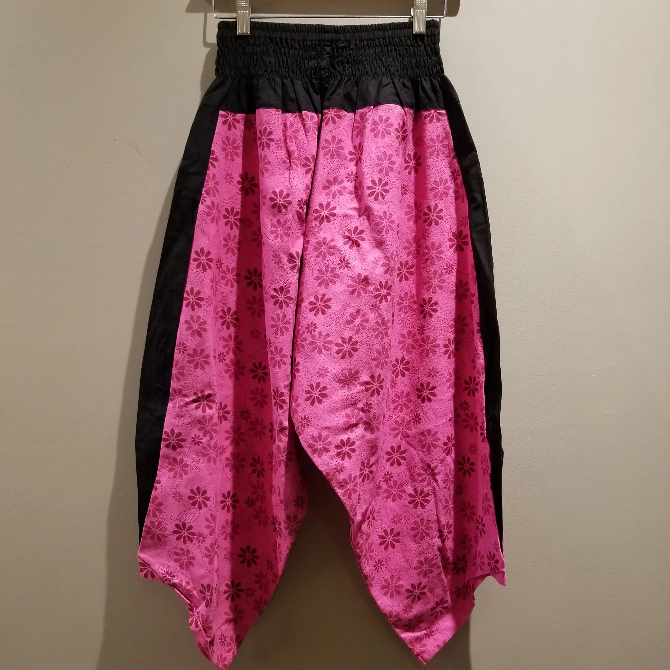 Cherry Blossom Elastic Waist Samurai Pants