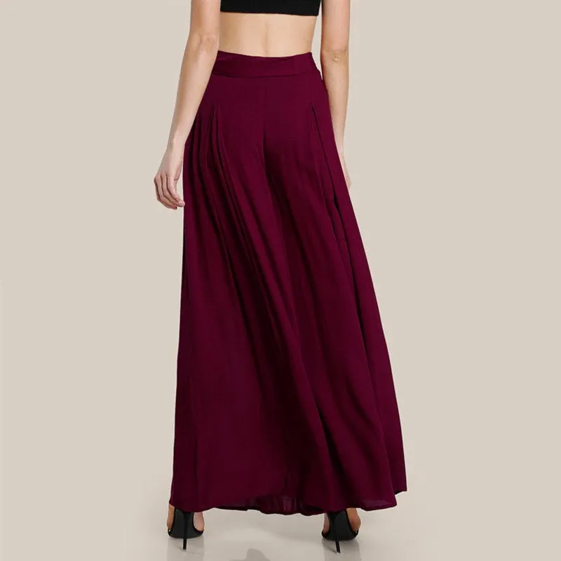 Chiffon Wide Leg Pants