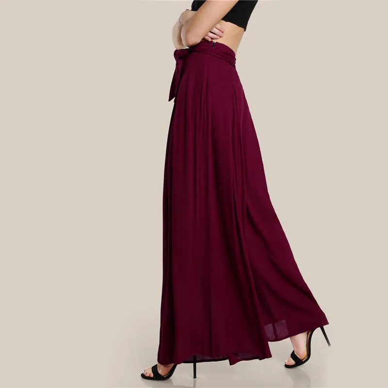 Chiffon Wide Leg Pants