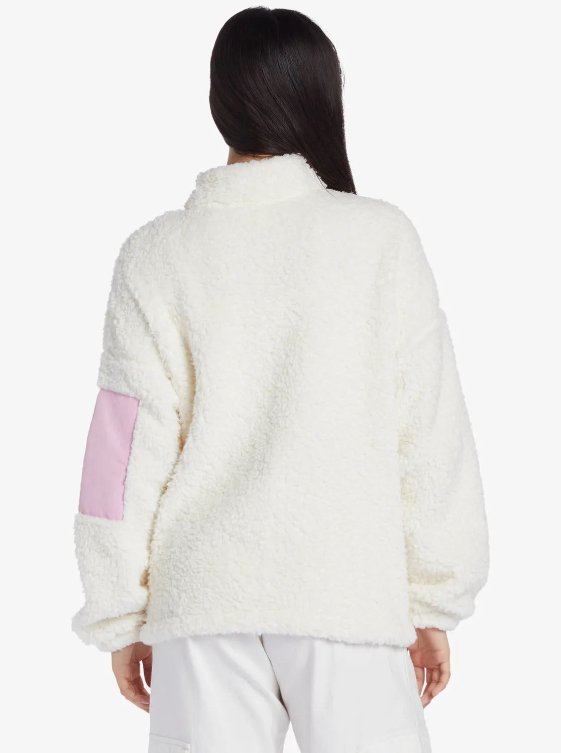 Chloe Kim Pop Snow Sherpa Full-Zip Fleece - Vanilla Ice