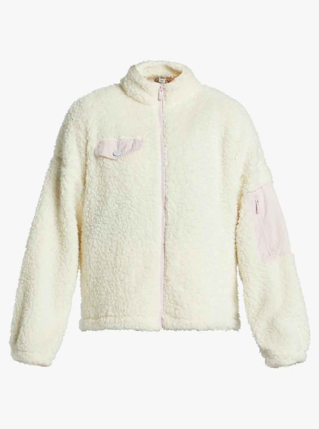 Chloe Kim Pop Snow Sherpa Full-Zip Fleece - Vanilla Ice