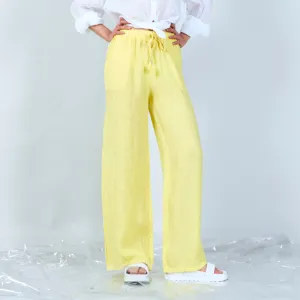 Comfortable linen blend drawstring pants wholesale