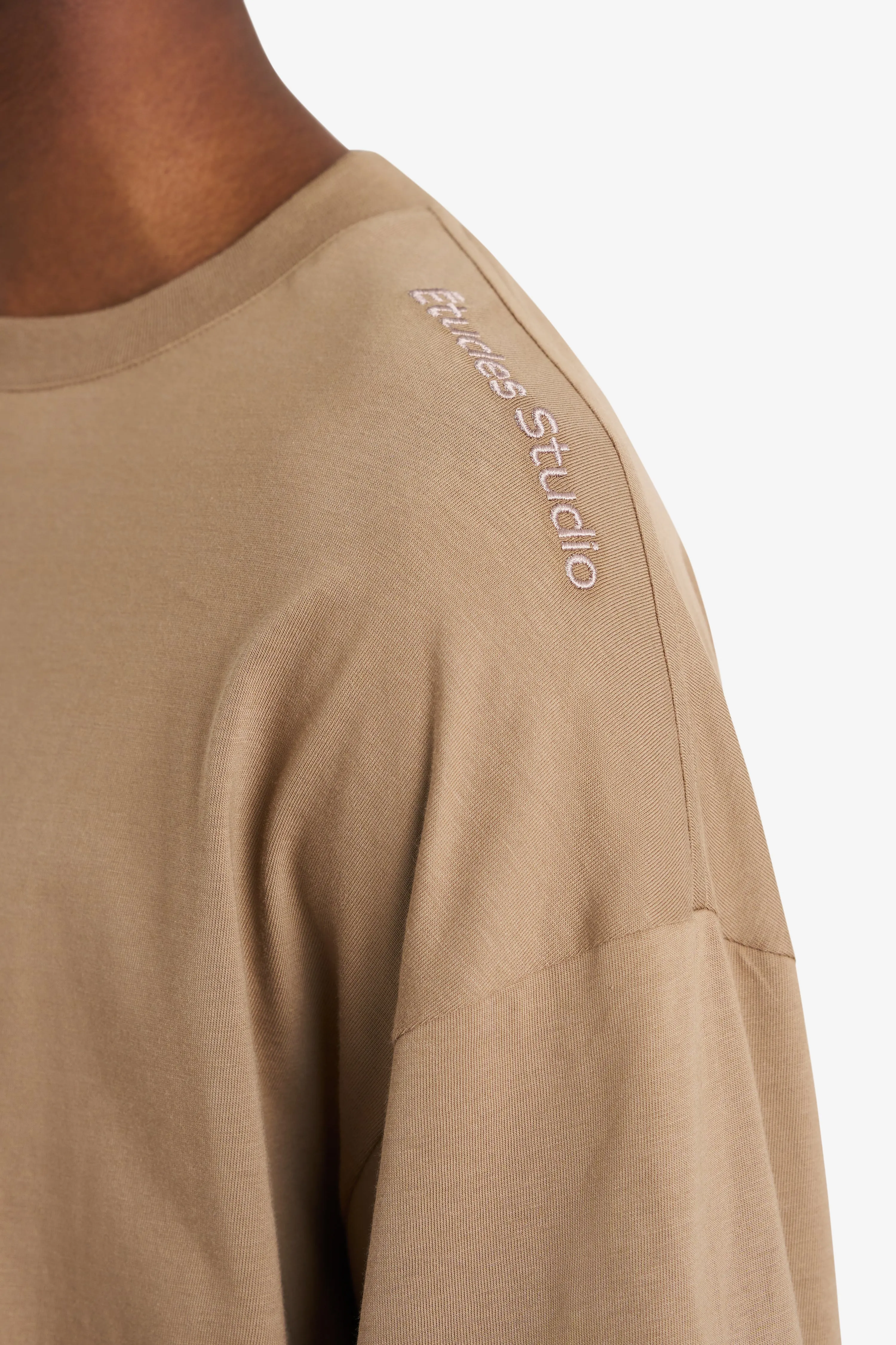 DOUBLE SLEEVES TEE SHIRT TAN