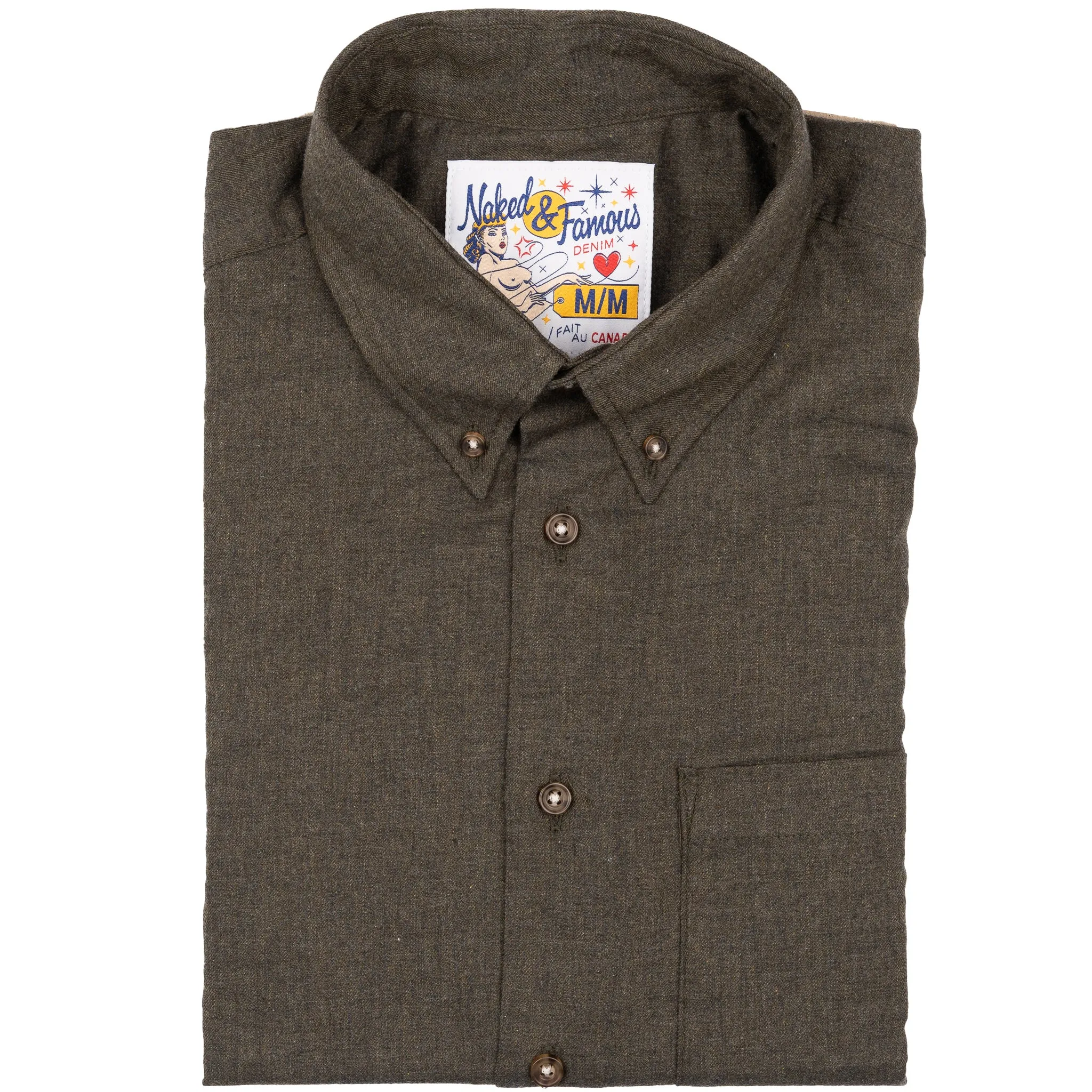 Easy Shirt - Melange Soft Twill - Deep Forest