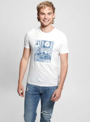 Eco White Patch and Embroidered T-Shirt