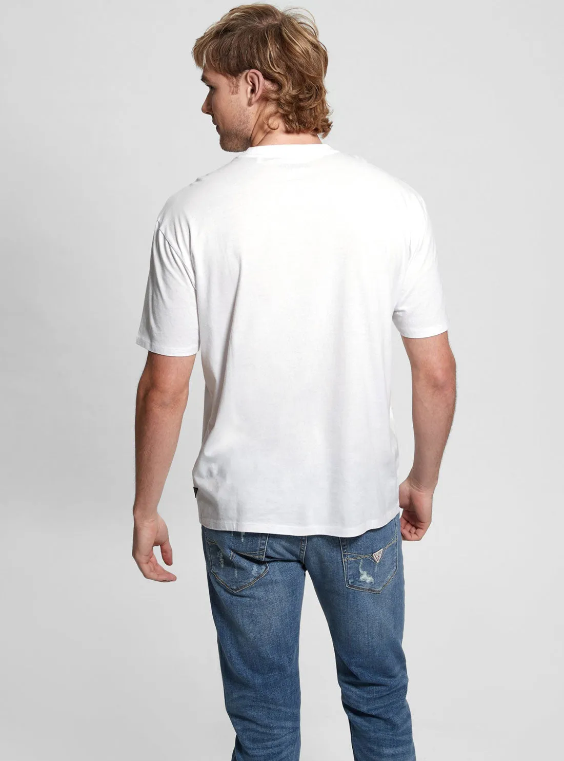 Eco White Patch and Embroidered T-Shirt