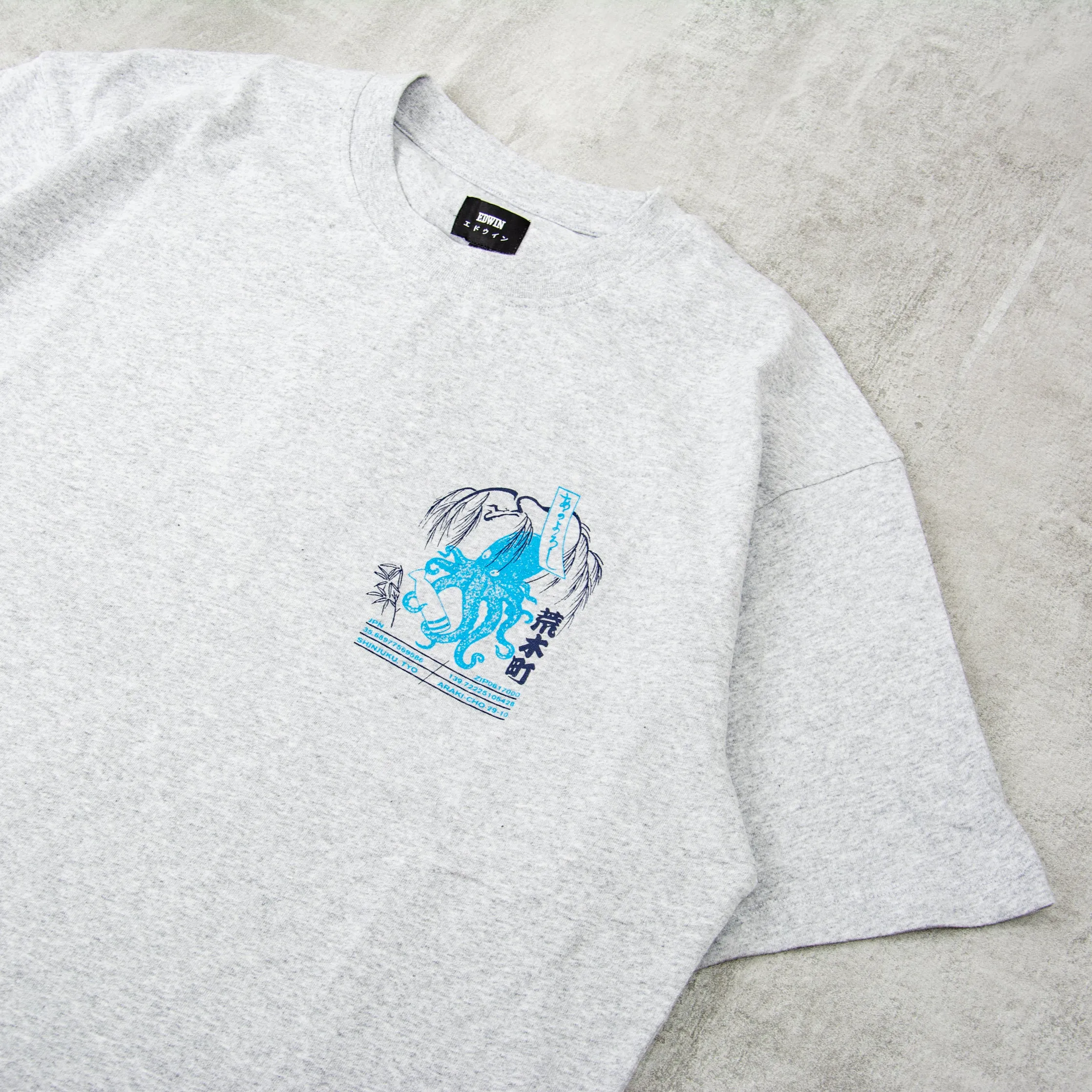 Edwin Drink Mood S/S Tee - Grey Marl