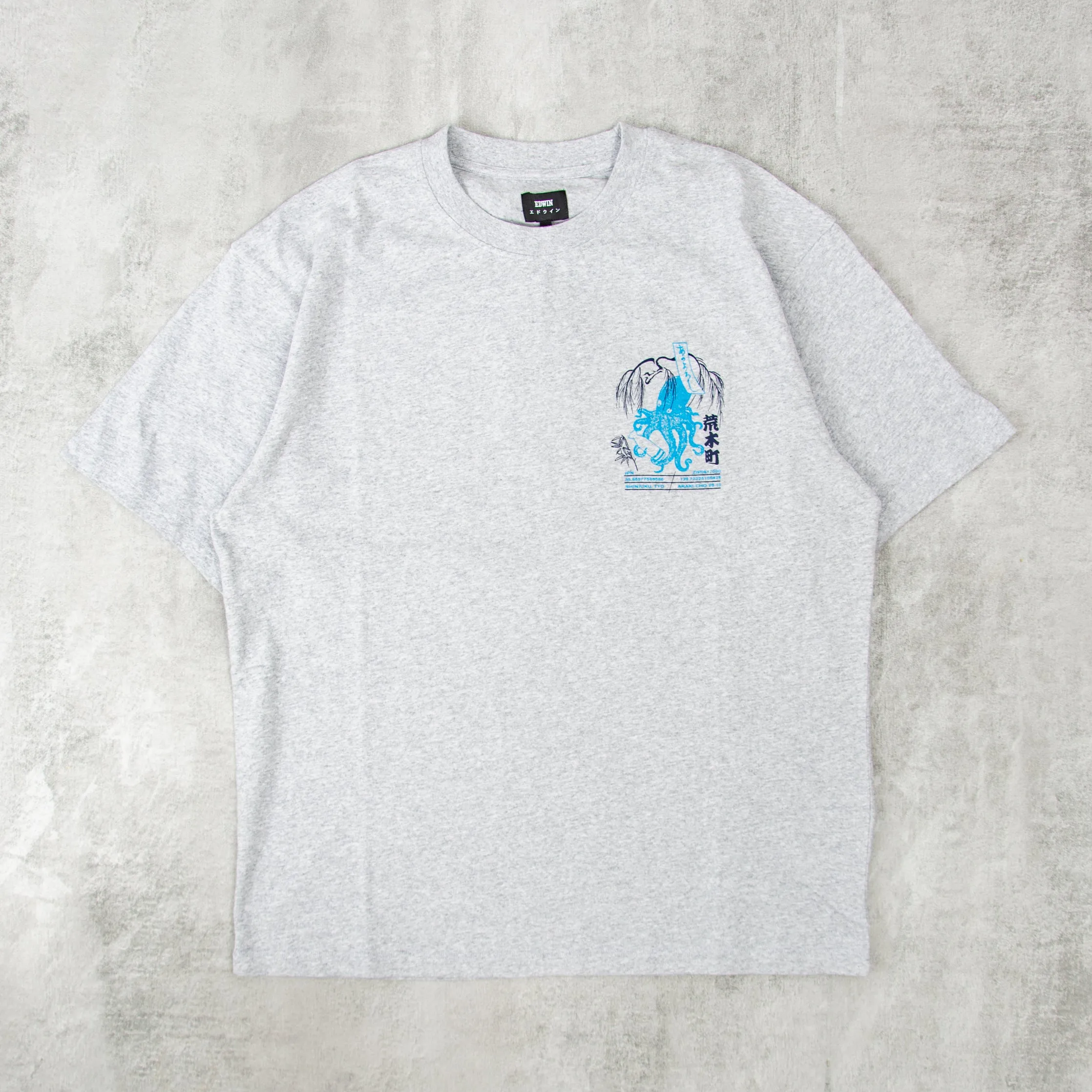 Edwin Drink Mood S/S Tee - Grey Marl