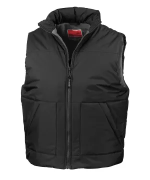 Fleece-lined bodywarmer | Black