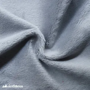Grey Rich Solid Minky Fabric By The Roll ( 20 Yards ) Wholesale Fabric