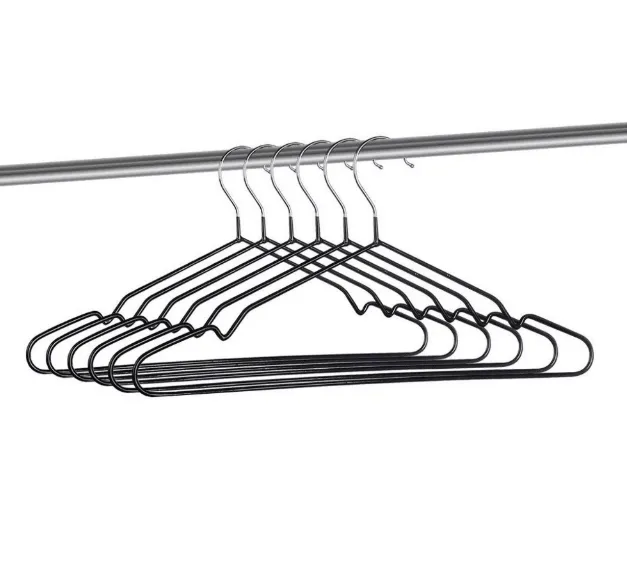 HA71535, Simpli Furnished 10Pk Non-Slip Hangers - Black