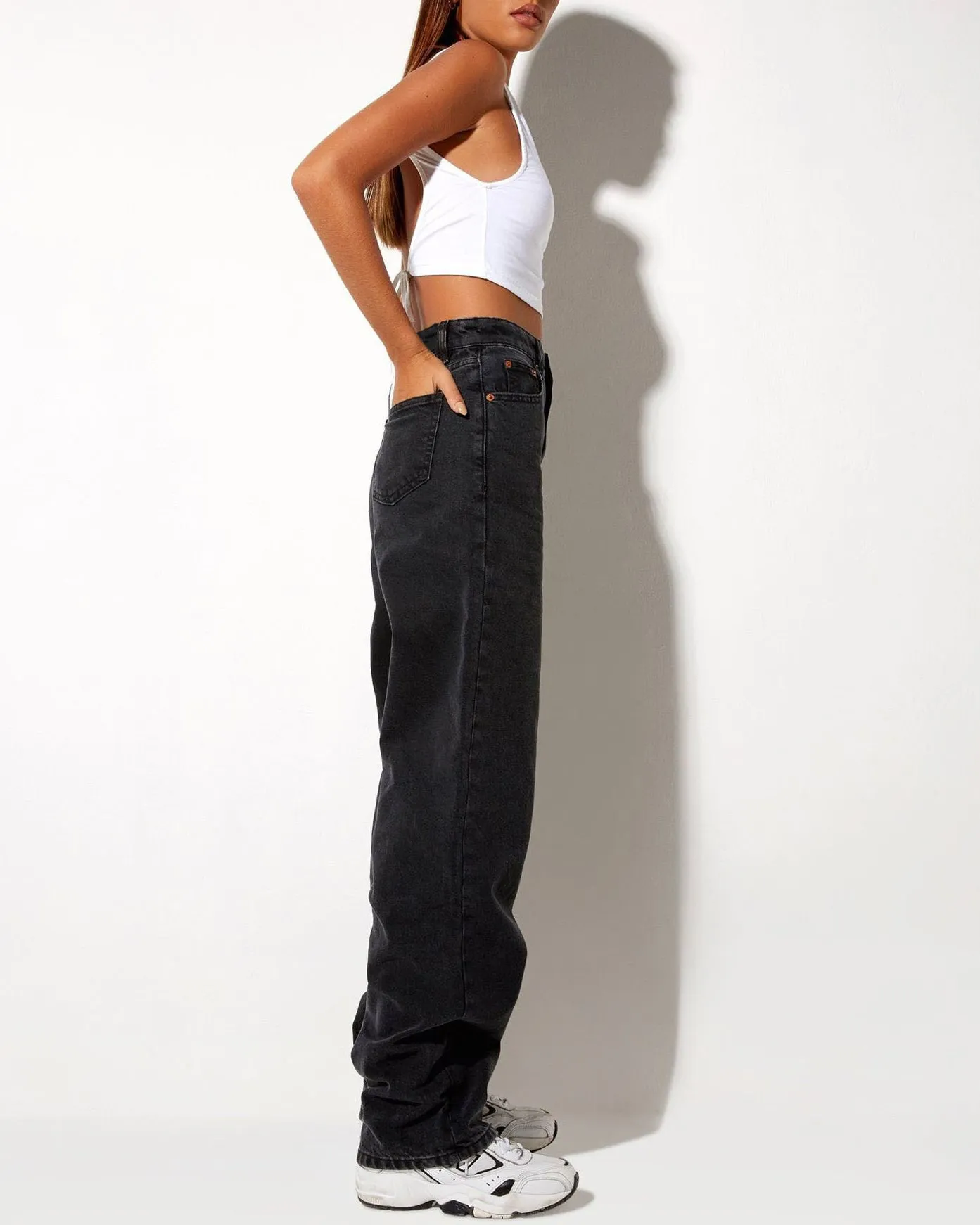 High-Waisted Loose Straight Drape Casual Pants Women