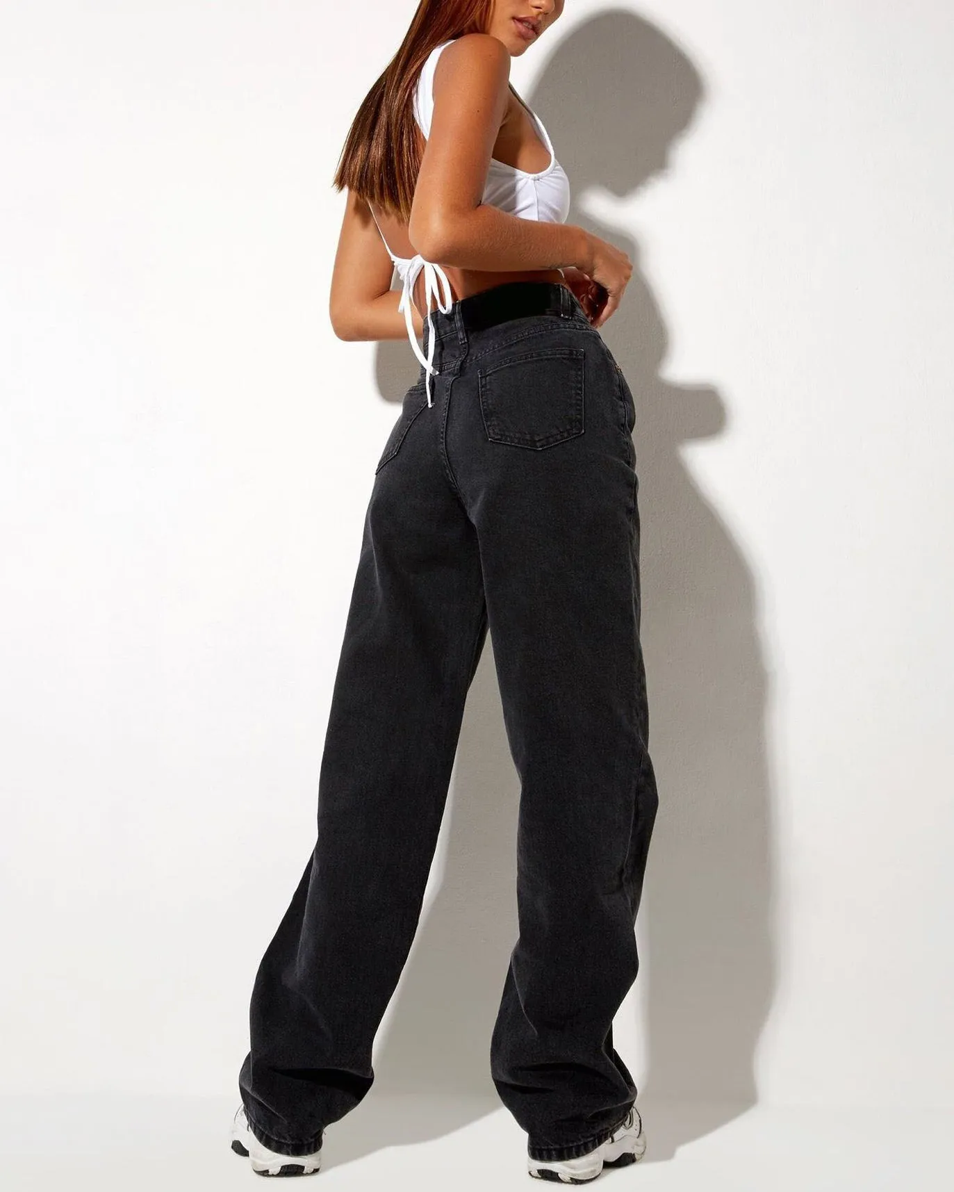 High-Waisted Loose Straight Drape Casual Pants Women