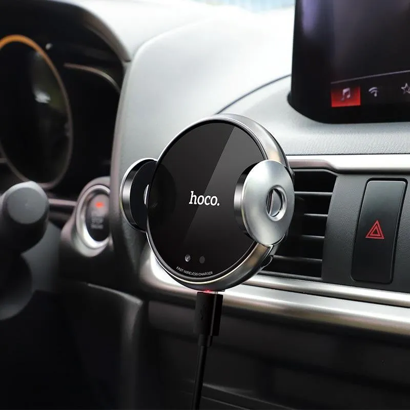 hoco. Car wireless charger «CA48» air outlet and dashboard mount