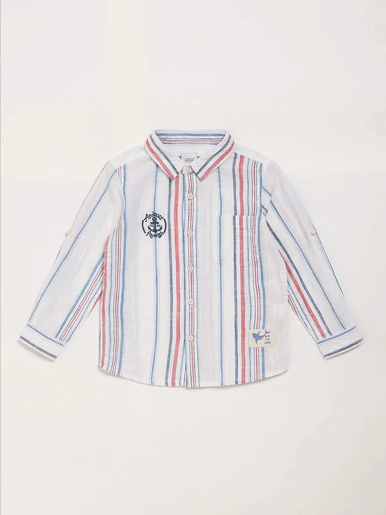 HOP Kids Multicolor Striped Shirt