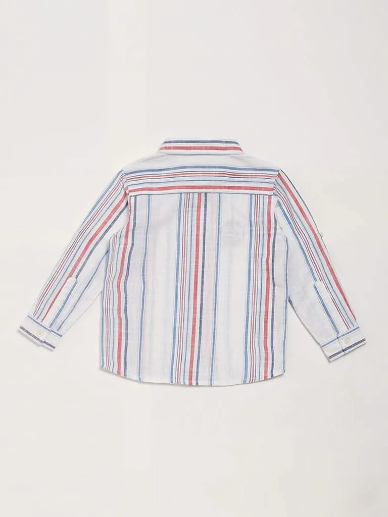 HOP Kids Multicolor Striped Shirt