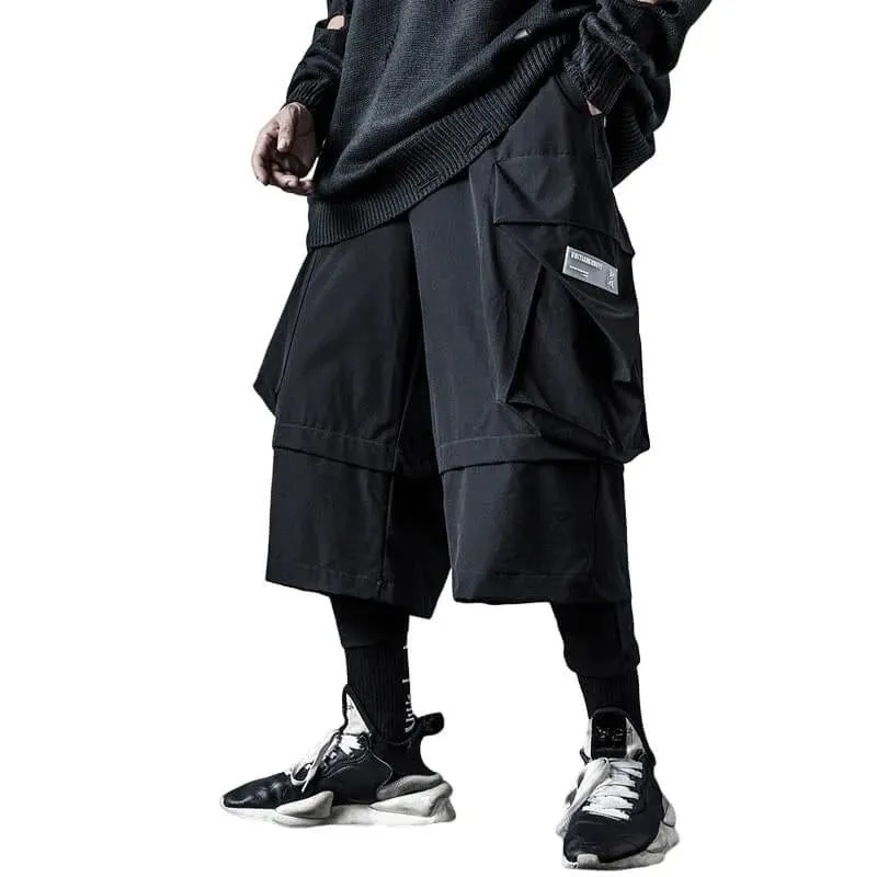 Japanese Streetwear Multi-Layer Cargo Pants