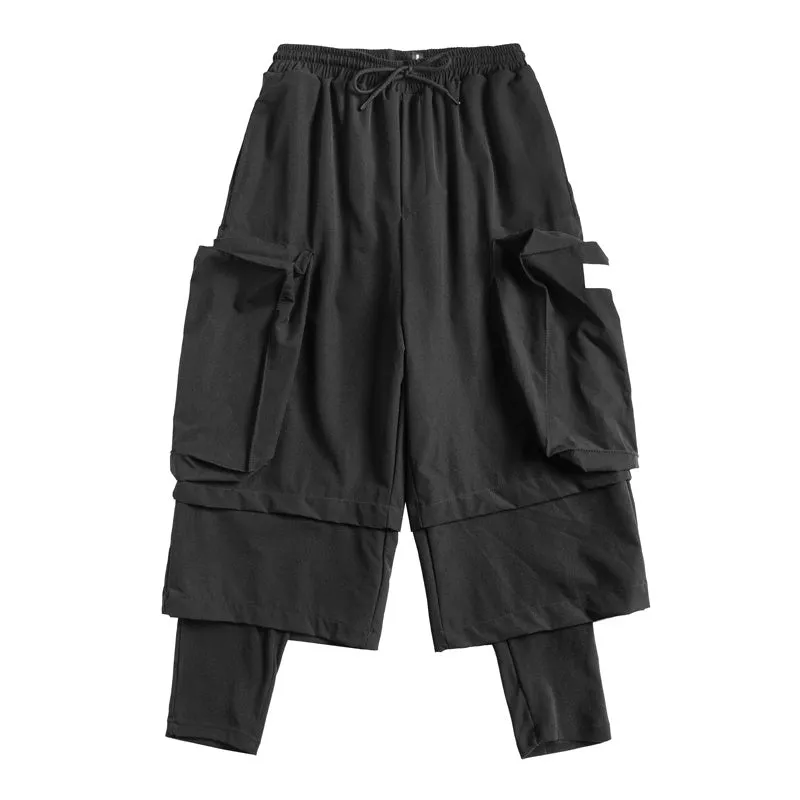 Japanese Streetwear Multi-Layer Cargo Pants