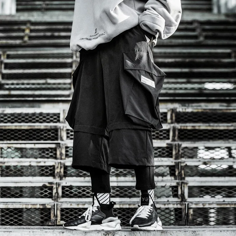 Japanese Streetwear Multi-Layer Cargo Pants