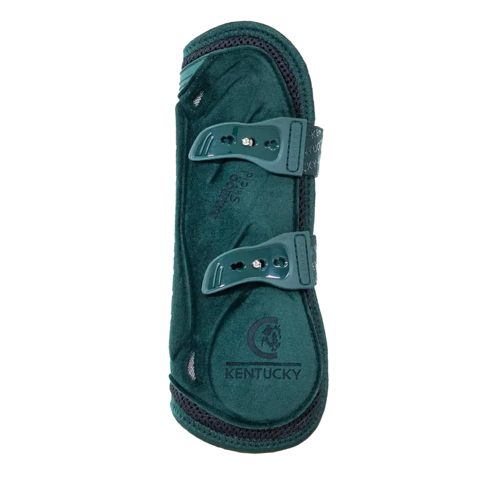 Kentucky Tendon Boots Bamboo Elastic Velvet Dark Green