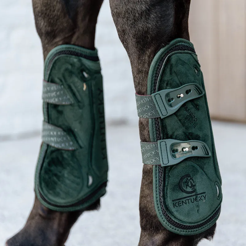 Kentucky Tendon Boots Bamboo Elastic Velvet Dark Green