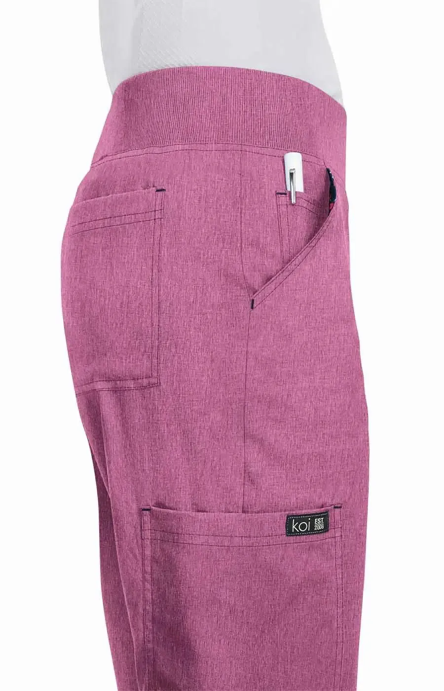 Koi Women's Laurie Pant - Heather Azalea Pink