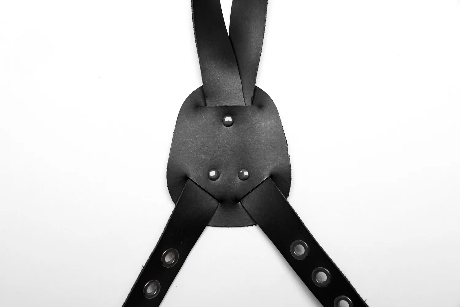 Leather Harness Chest Rig with Utility Pouches