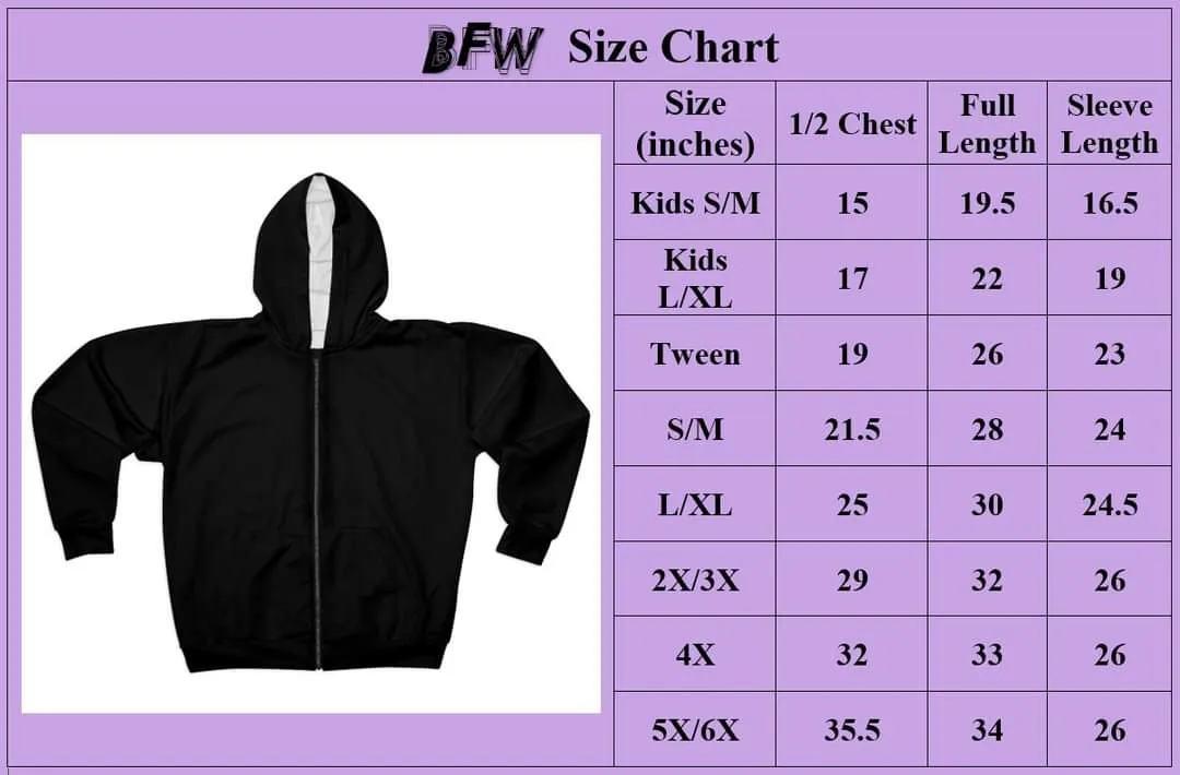 LF Summer colors zip up hoodie with sherpa fleece lining