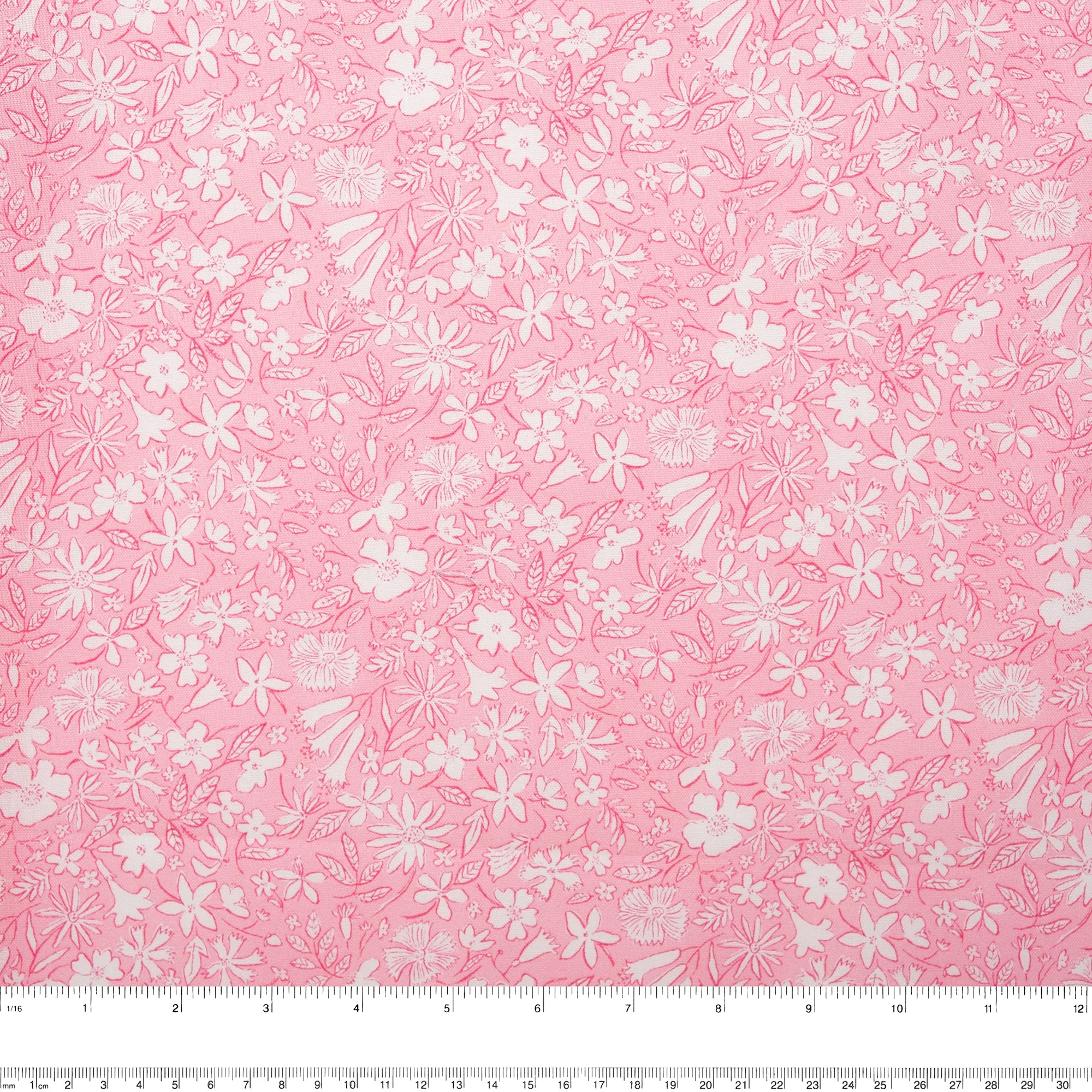 LIBERTY of PARIS Printed Cotton - Garden - Pink