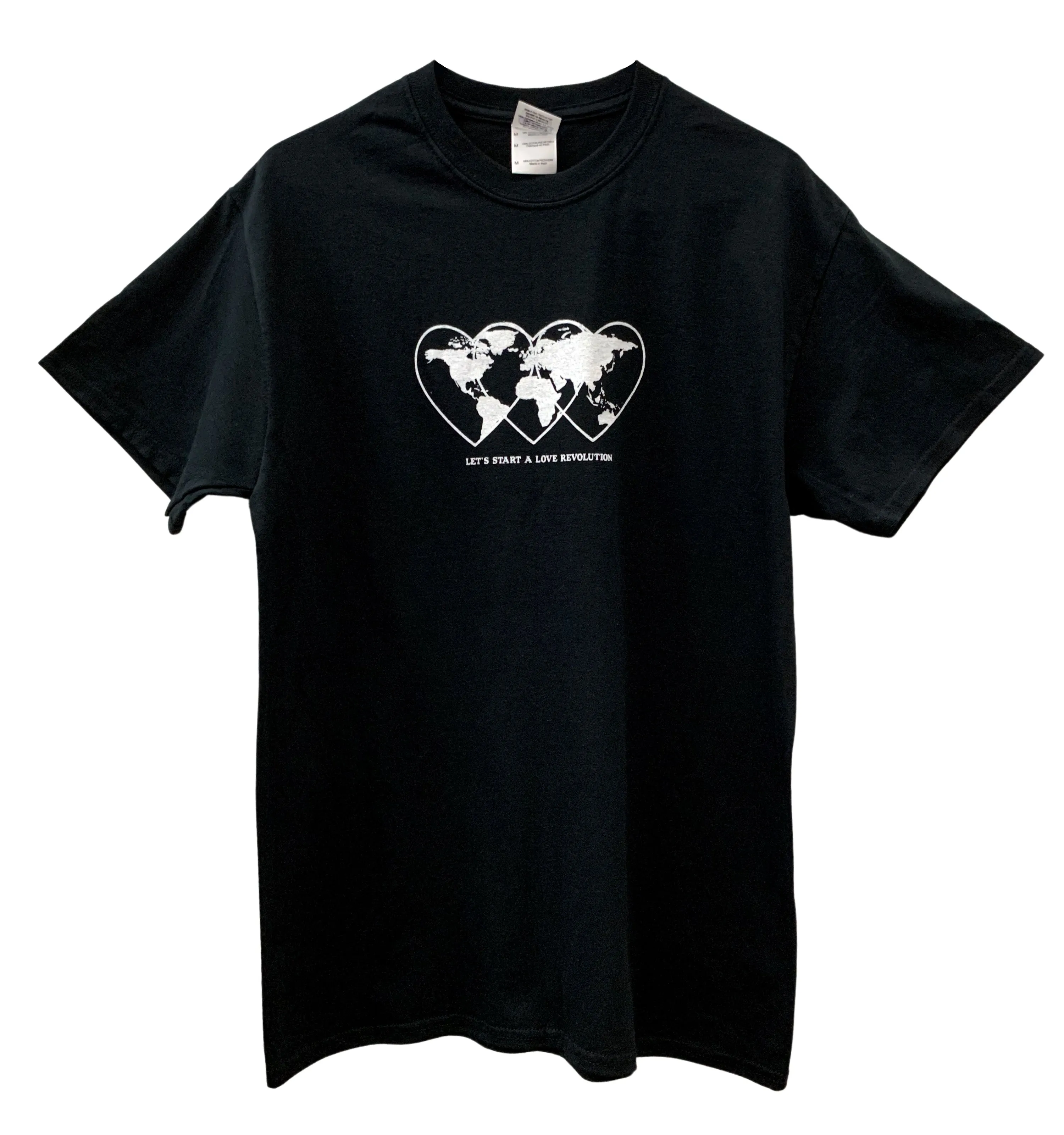 Love Revolution Graphic Black Unisex Tee