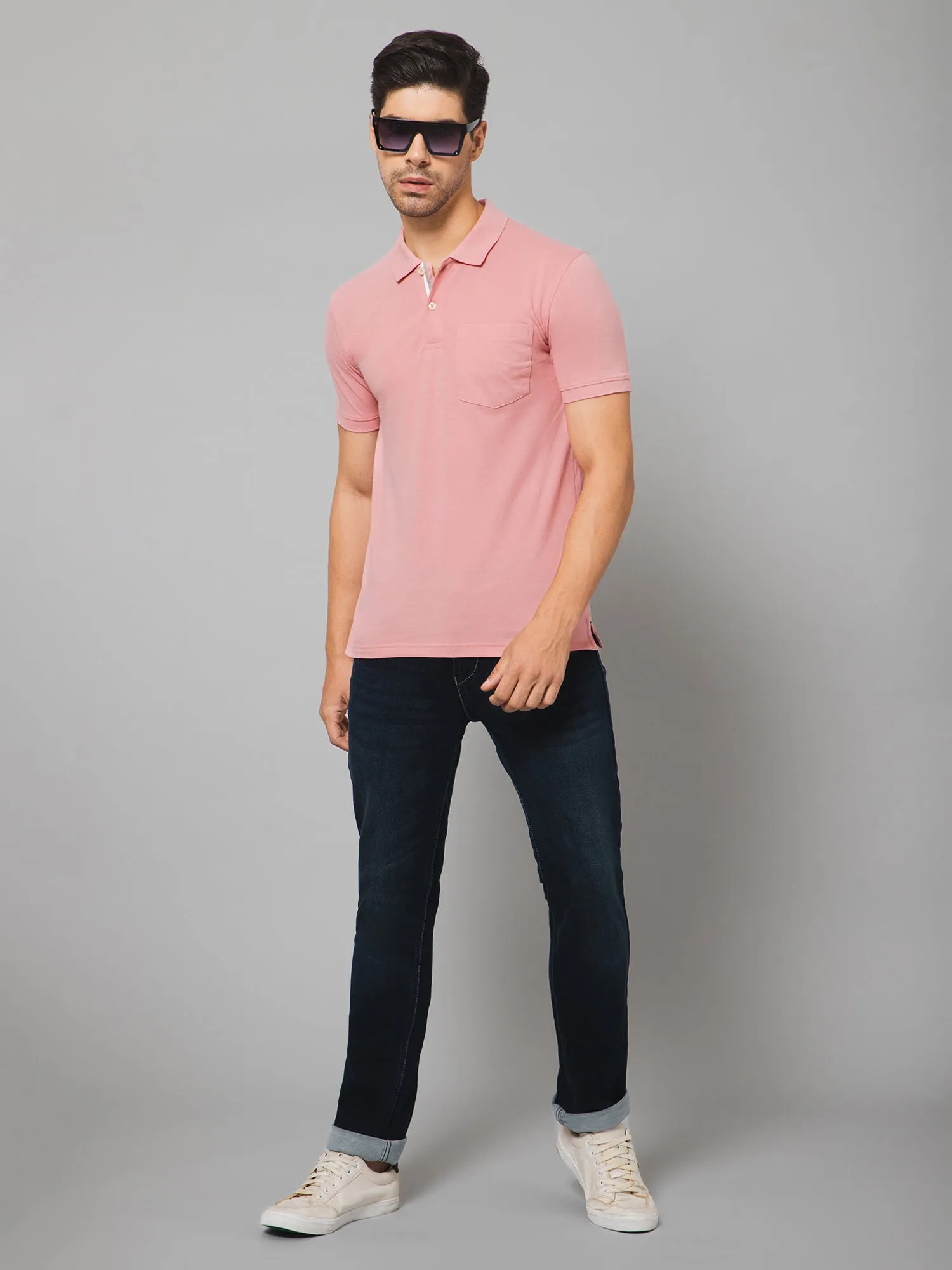 Men Pink T-Shirt