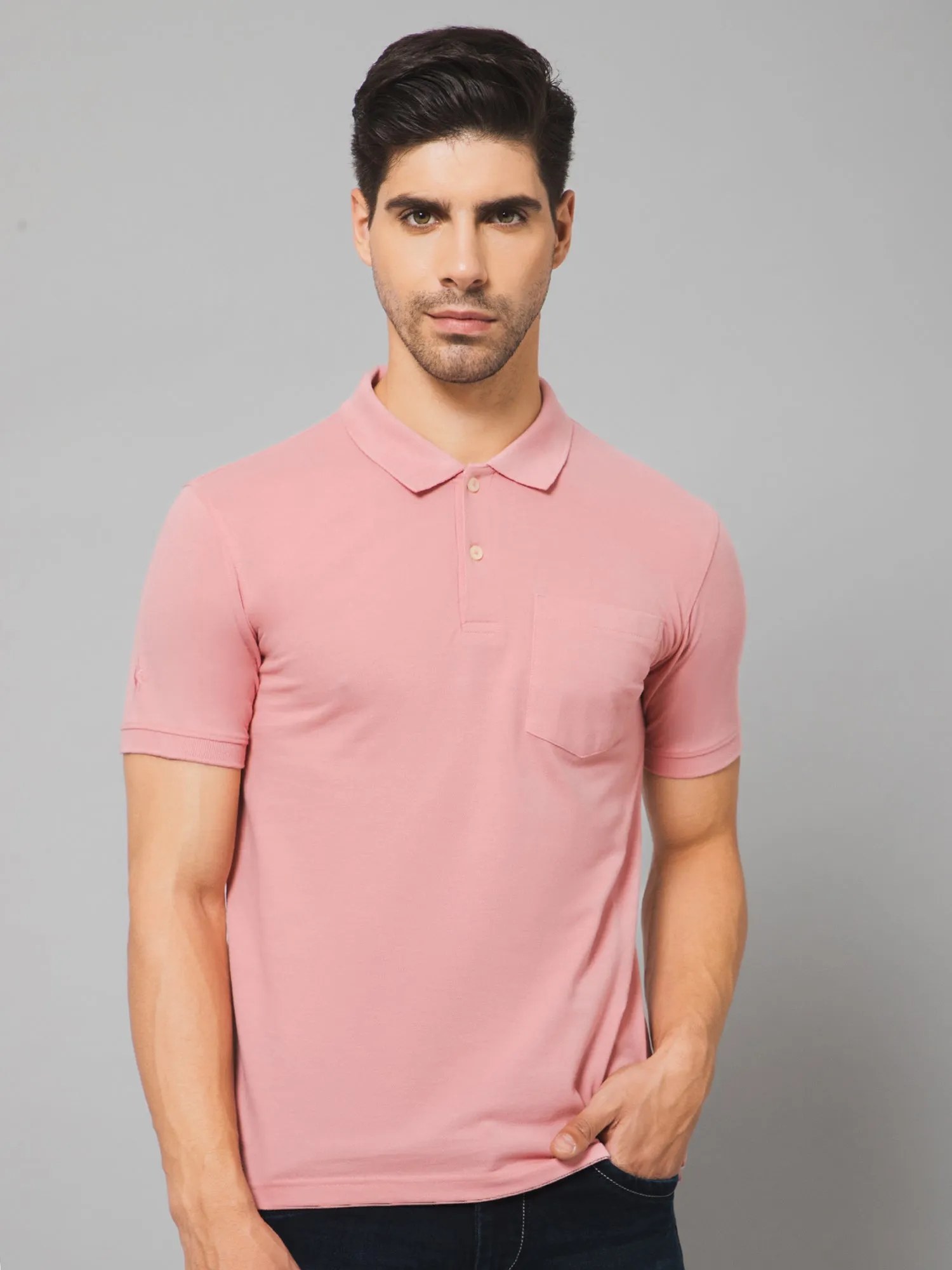 Men Pink T-Shirt