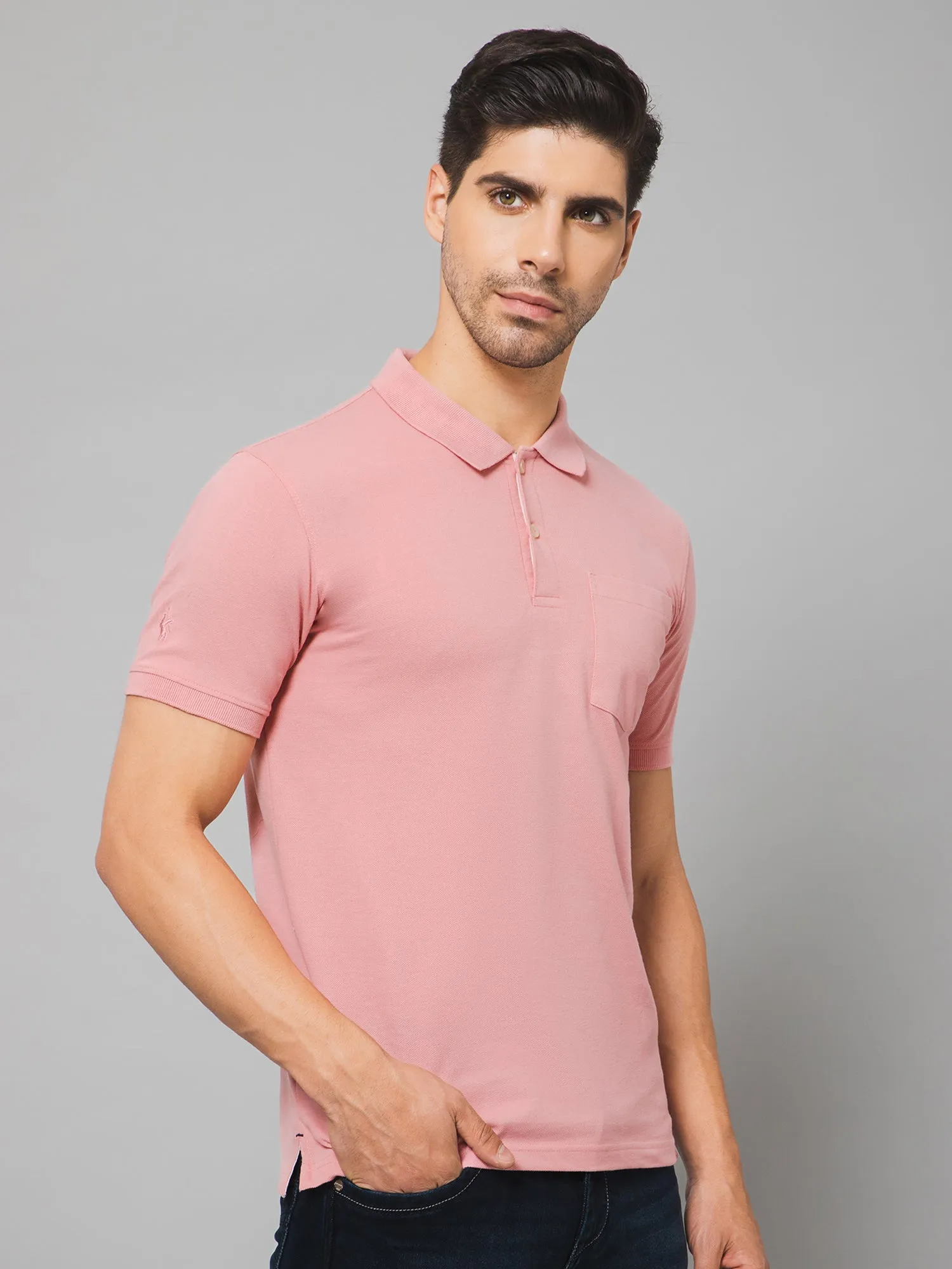 Men Pink T-Shirt