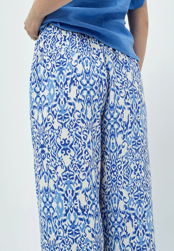 Nicoline Pants - Marina Blue Print