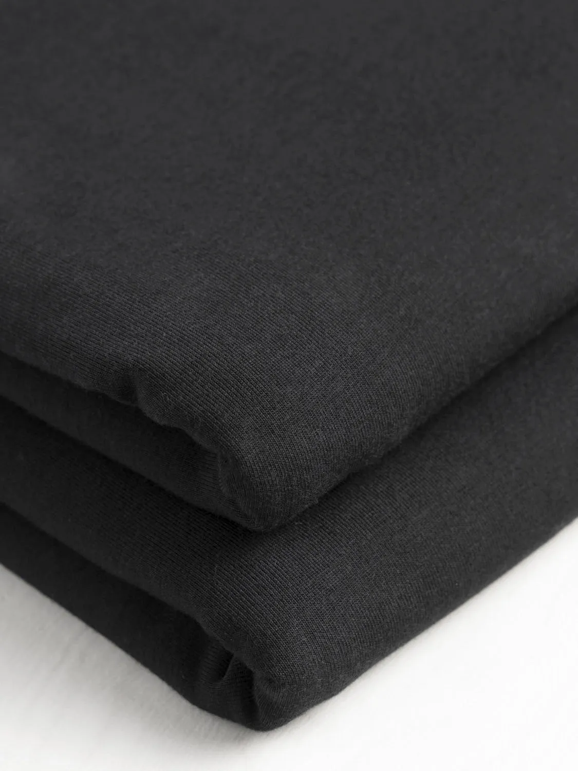 Organic Cotton   Tencel Stretch Knit Jersey - Black