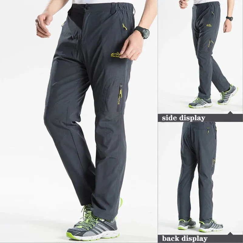 Outdoor Hiking Pants with Belt Quick-drying Waterproof Multi-pocket Light Tactical Cargo Pants